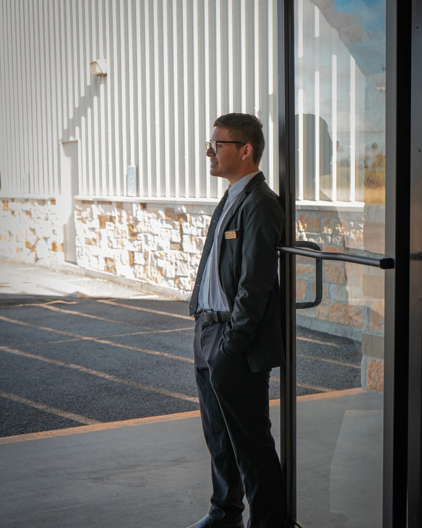 Usher welcoming guests at TPC San Benito